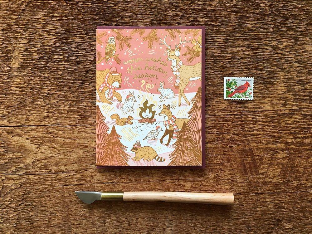 Woodland Holiday Greeting Card